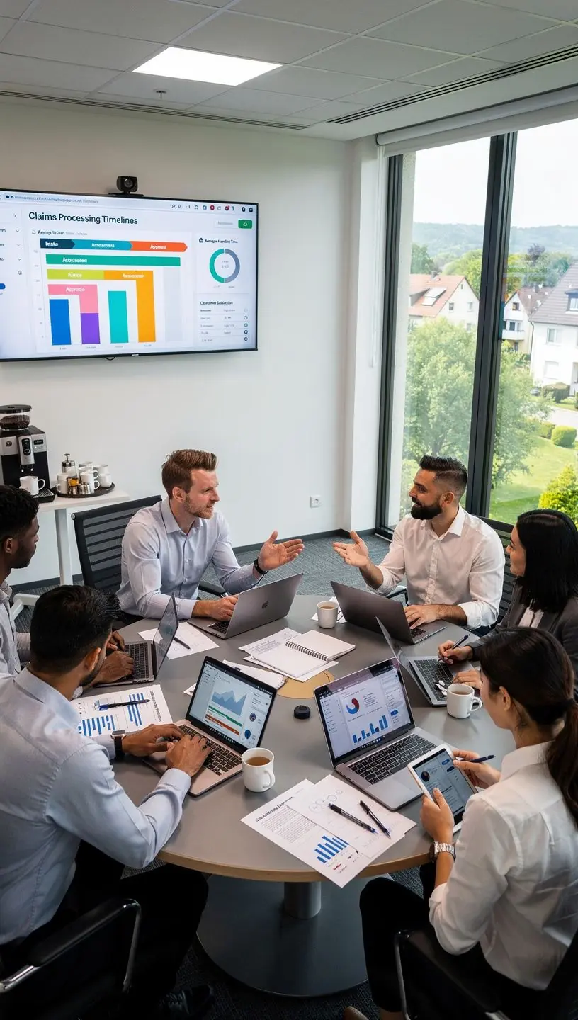 Schnelle Bearbeitung von Kfz-Schadensfällen durch digitale und persönliche Unterstützung im Büro.